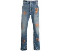 Klassische Jeans mit Logo-Patch