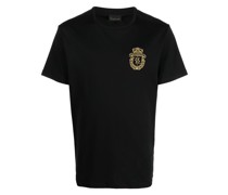 T-Shirt mit Logo-Stickerei