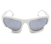 Axially biker-frame sunglasses