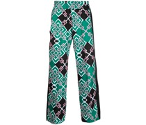 Gerade Jogginghose mit Logo-Print