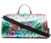 Große Reisetasche mit grafischem Print