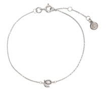 18kt white gold Love Letter initial bracelet