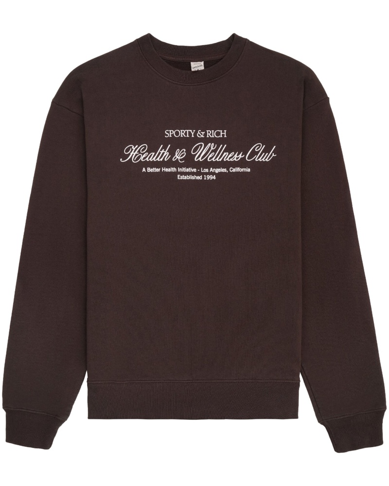 SPORTY & RICH Damen Sweatshirt mit Logo-Stickerei
