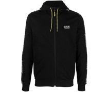 Kapuzenjacke mit Logo-Streifen