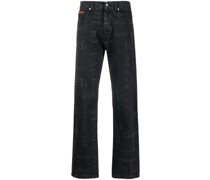 Straight-Leg-Jeans mit Print