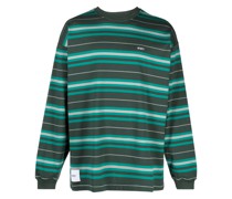 Gestreiftes T-Shirt mit Logo-Patch