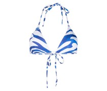 Bikinioberteil mit Zebra-Print