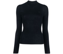 Gerippter Rollkragenpullover