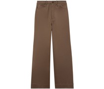 wide-leg cropped trousers