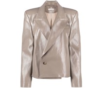 Jacke mit poliertem Finish