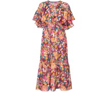 Maxikleid mit Blumen-Print