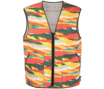 Weste mit Camouflage-Print