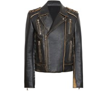 Bikerjacke im Deconstructed-Look
