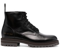 number-motif combat boots