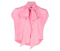 Cropped-Bluse aus Seide