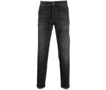 Ausgeblichene Slim-Fit-Jeans