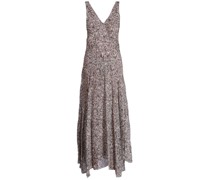 Maxikleid mit abstraktem Print
