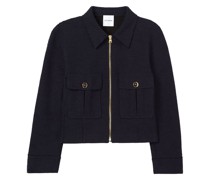 Tweed-Jacke mit Reißverschluss