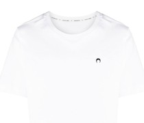T-Shirt mit Sichelmond-Stickerei