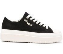 Flatform-Sneakers mit Logo-Print