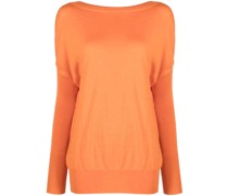 Pullover mit U-Boot-Ausschnitt