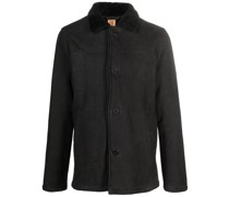 Wildlederjacke mit Knöpfen