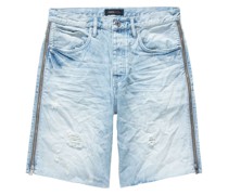 Jeans-Shorts mit Bleach-Effekt