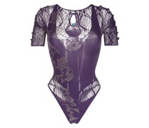 Kristallverzierter Body aus Spitze