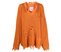 Pullover in Distressed-Optik