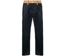 Jeans mit Cordeinsatz
