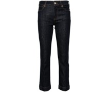 Tief sitzende Record Cropped-Jeans