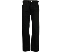 Halbhohe Straight-Leg-Jeans