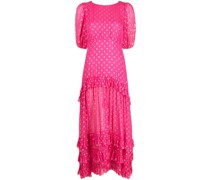 Gepunktetes Maxikleid