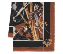 Schal mit Blumen-Print
