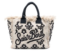 Vanity embroidered beach bag