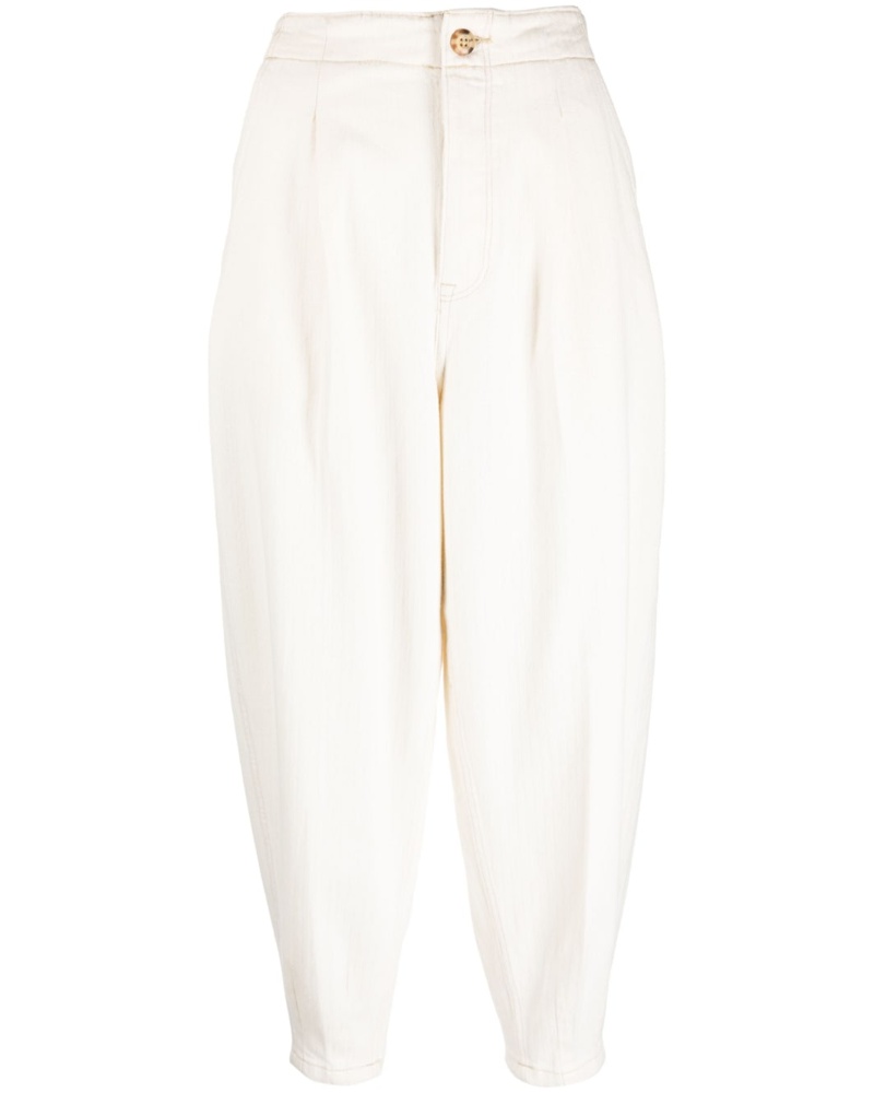 Ralph Lauren Damen Tapered-Hose im Cropped-Design