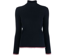 Gerippter Rollkragenpullover