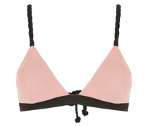 Triangel-Bikinioberteil mit Kontrastdetails
