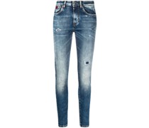 Halbhohe Skinny-Jeans