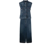 Rückenfreie Jeansweste