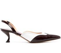 Slingback-Pumps mit Budapestermuster 70mm