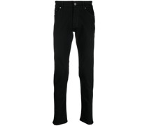 Slim-Fit-Jeans mit hohem Bund