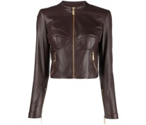 Bikerjacke mit Bustier-Detail