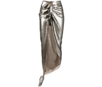 sequinned side-slit skirt