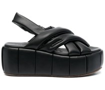 Sandalen mit Wedge-Absatz 75mm