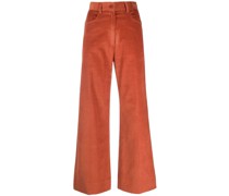 Cropped-Hose aus Cord