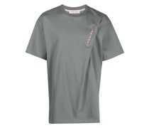 T-Shirt mit Logo-Stickerei