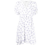 Wickelkleid mit Schleifen-Print