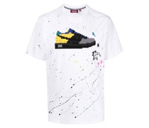 T-Shirt mit Schuh-Print