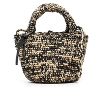 Handtasche mit Logo-Schild
